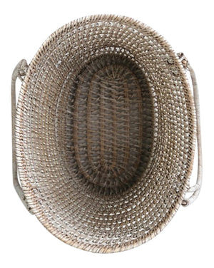 Natural Rattan Basket with Handles - Nolan & Co