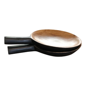 Organic Serving Platter with Black Handle - Small - Nolan & Co