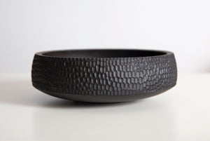 Textured Hand Carved Bowl - Japan Black - Nolan & Co